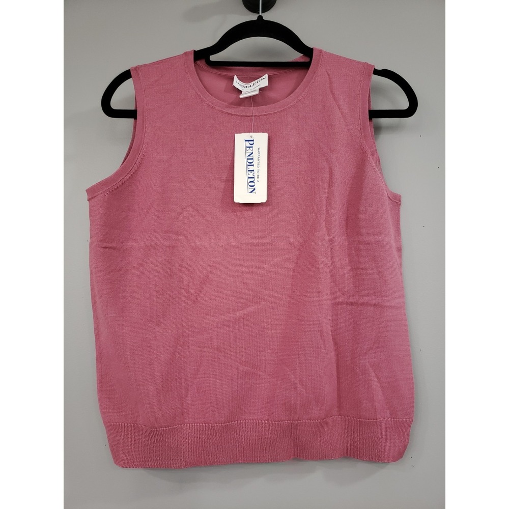 NEW MEDIUM Pendleton Silk Cotton‎ Blend Sleeveless Tank Top Prep Golf